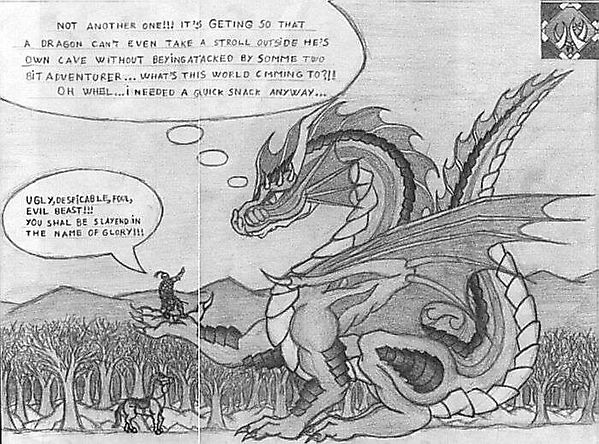 Разговор рыцаря и дракона
