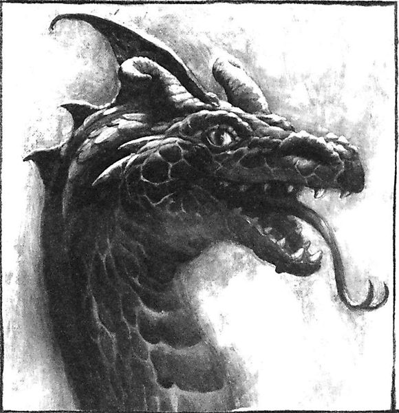 Зарисовка настоящего дракона