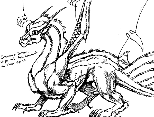 Небольшая зарисовка с драконом