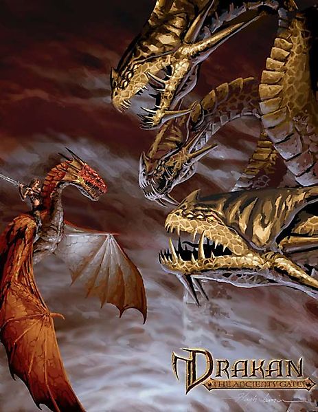 «Дракан. Врата древних» - дева и трёхголовая тварь