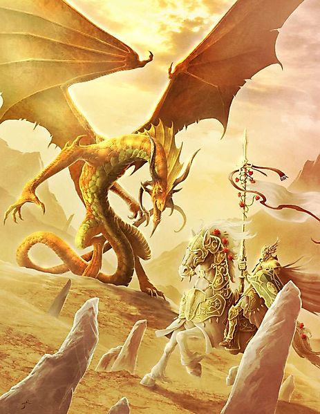 Рыцарь атакует древнего монстра