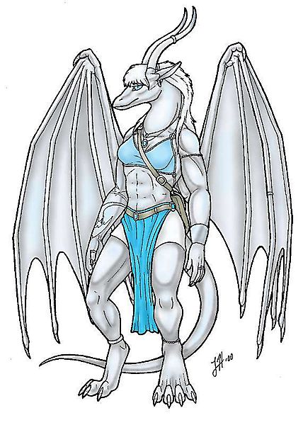 Дракониха с подкачанным пресом