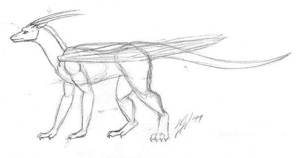 Школьник нарисовал дракона