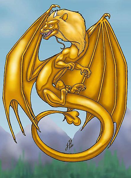 Золотой драконолев