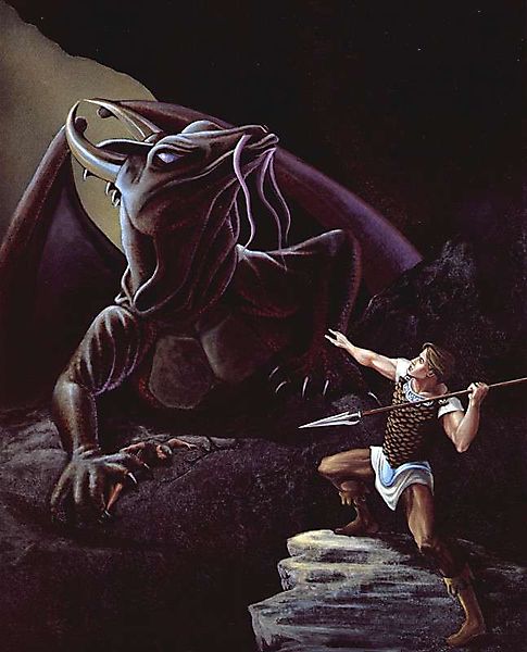 DAVID CHERRY - Античный герой готовится убить дракона