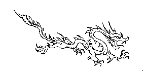 Татуировка змееподобного восточного дракона