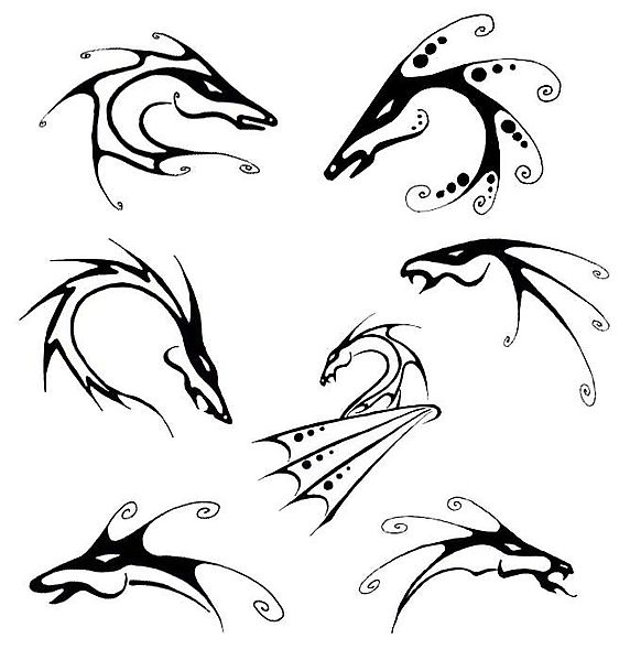 7 способов нательной драконовой росписи