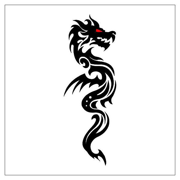 Татуировка с драконьим образом