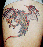 Драконий огнеклюв - татуировка