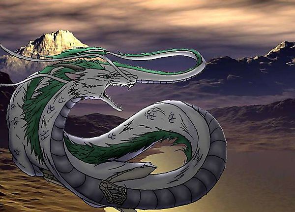Зелёный дракон китайского плоскогорья