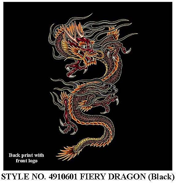 Огнедышащий восточный дракон