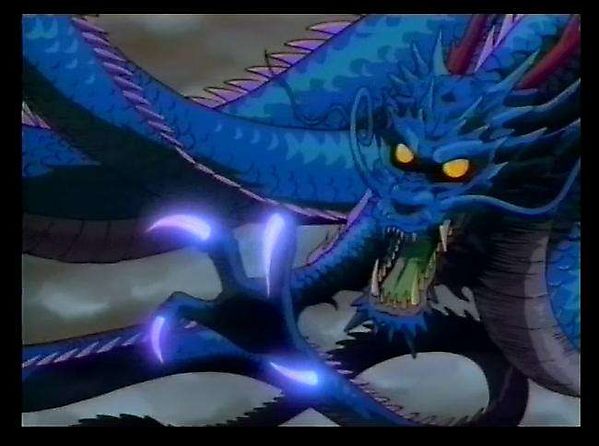 Синий дракон с плазменными когтями