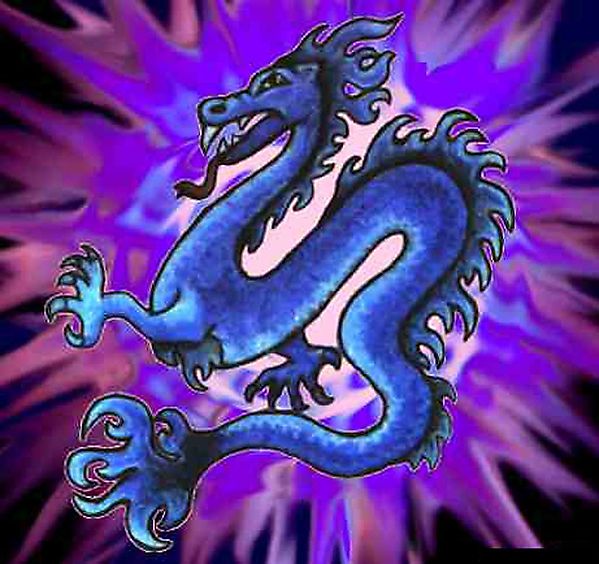 Синий дракон родился из вспышки
