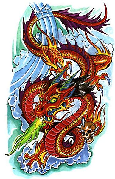 Восточный дракон и его боевой трофей