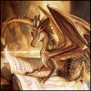 Дракон читает книги предков