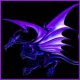 Стильный фиолетовый дракончик