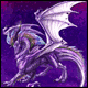 Фиолетовый дракон разгоняется для взлёта