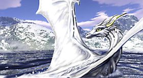 Белоснежный северный дракон