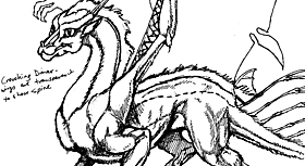 Небольшая зарисовка с драконом