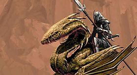 «Дракан. Врата древних» - рыцарь на древней рептилии