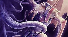 Дракон сражается с кальмаром