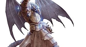 Рыцарь-дракон с магическим мечом