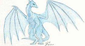 Молодой мохнатый дракончик