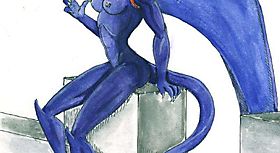 У рыжей драконессы игривое настроение