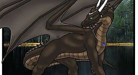 Дракон с драгоценным кулоном