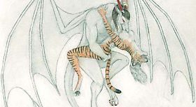 Дракон целует тигрицу