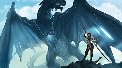 Синий дракон и воительница