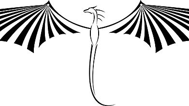 Татуировка молодого дракона с огромными крыльями