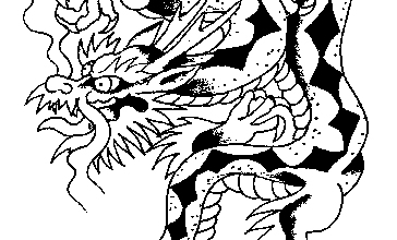 Татуировка дракона питоновой расцветки