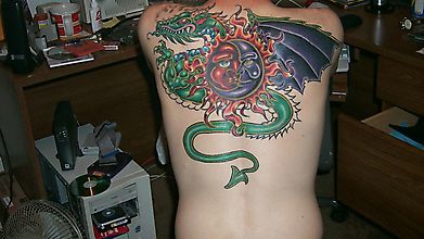 Татуировка - дракон, оберегающий небесное ДАО