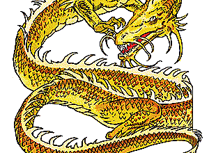 Золотой дракон с бараньими рогами