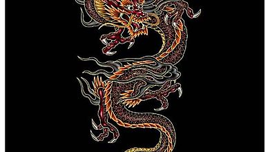 Огнедышащий восточный дракон
