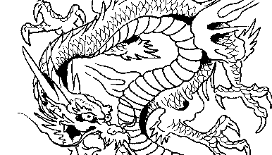 Восточный дракон извивается в гневе
